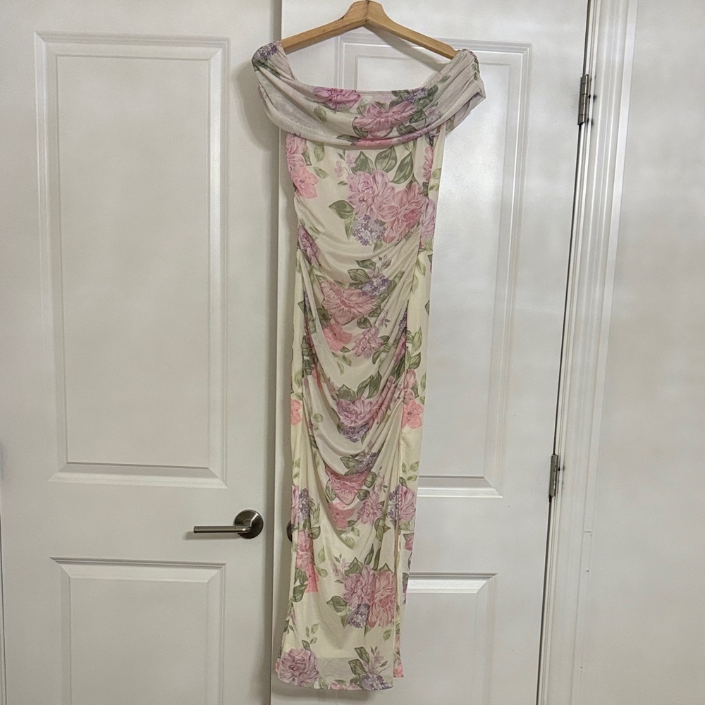 Floral Off-Shoulder Dress
